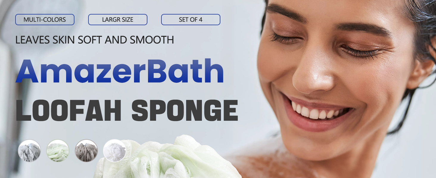 bath sponges for shower