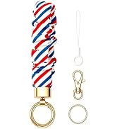 Junyuerly Stretchy Wristlet Keychain,Cute Key Chain for Car Keys,Scrunchie Key Ring Bracelet for ...