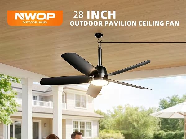 gazebo fans outdoor hanging