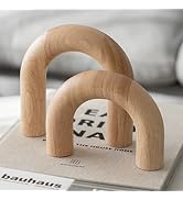 PEAKOLY Wood Arch Decorative Objects - Suitable for Coffee Table Decor, Neutral Home Decor for Sh...