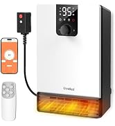 GiveBest Wall Heater for Bathroom, 1500W Fast Heating Electric Space Heater with ALCI Plug, Adjus...