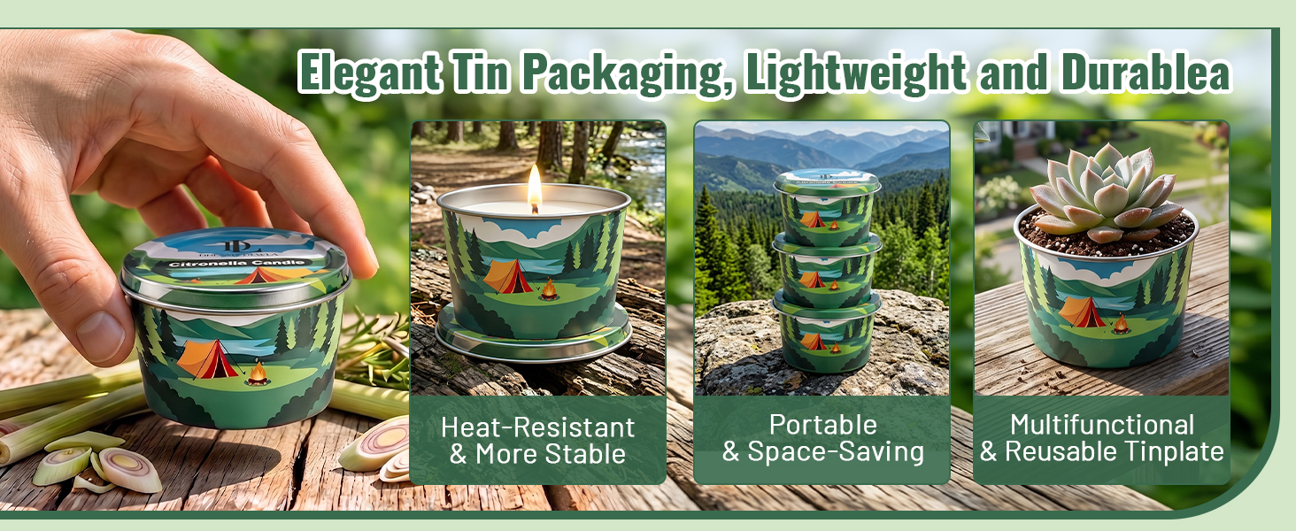 mini citronella candles