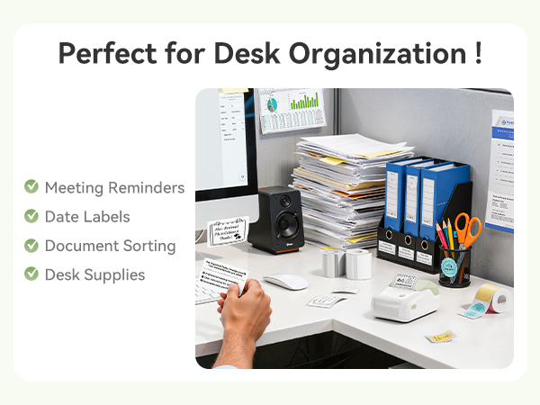 Perfect for Desk Organization, Labeling & Identification, Deadlines & Files