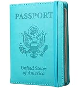 Passport Holder Women,Passport and Vaccine Card Holder Combo,PU Leather Passport Cover For Women,...