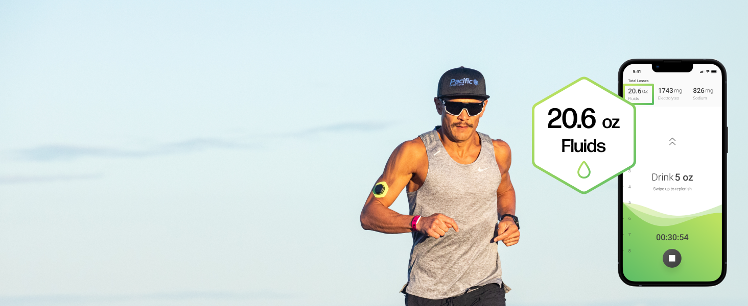 hydration testing patch,hydration testing wearable,sweat testing wearable,electrolyte test wearable