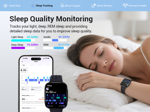smart watch with sleep tracking