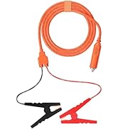 Tonton 12V Automobile Lead-Acid Battery Charging Replacement Cable 6.6FT 15A, Cigarette Lighter P...