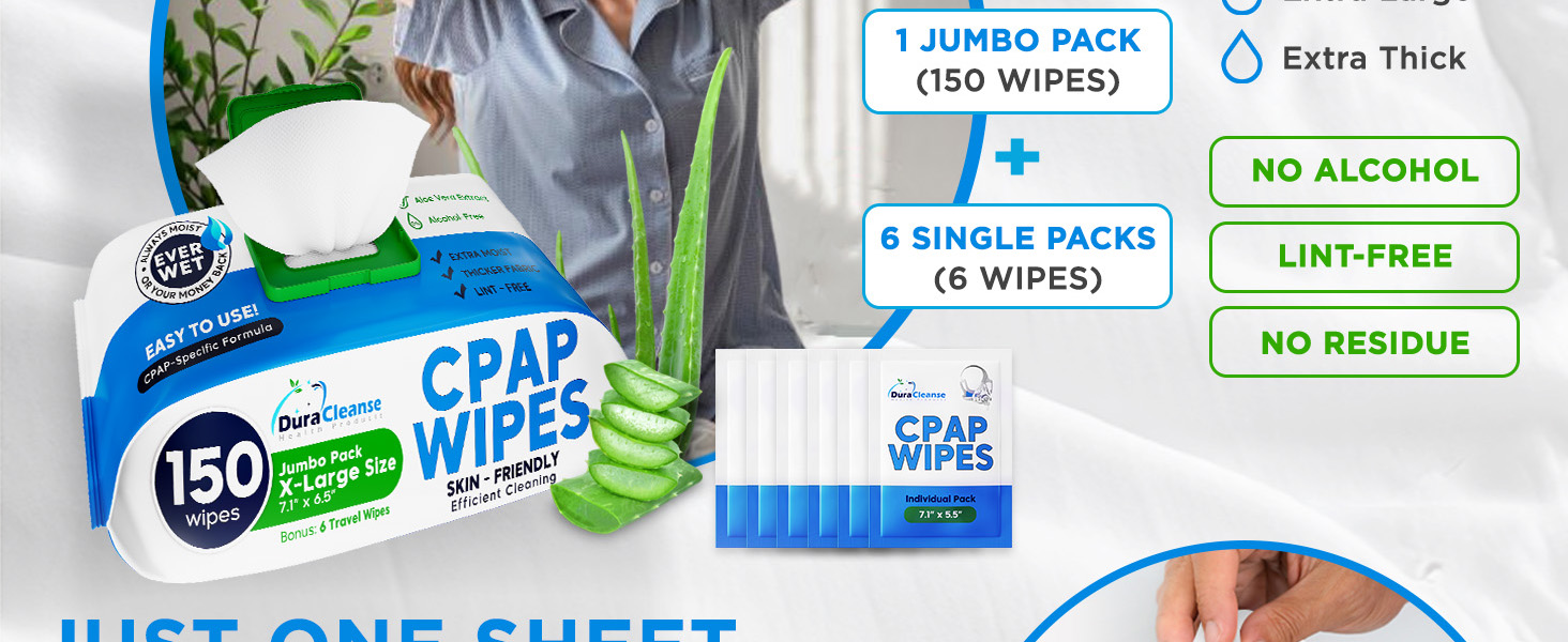 Duracleanse CPAP Wipes