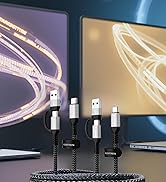 NEGENTTREN 2 in 1 USB C to C Cable 100W (6.6FT, 2Pack), 5A Fast Charging Type A to C Charger Cord...