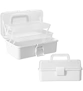 Flower River 11(in) Versatile Three-Layer Folding Organizer Box,Ideal for Art & Crafts,Toys,Sewin...