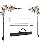 GLOSHOOTING 75" Extra Tall Over the Table Rod Stand with Clamps, F1 Thick Pipe, 53"-97" Length Ad...