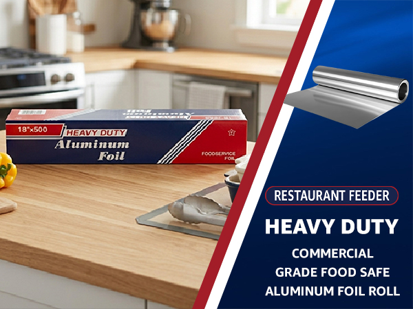 Heavy Duty Commercial Grade Food Safe Aluminum Foil Roll