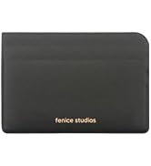 Fenice Office Card Pocket Credit Card Holder Slim Simple Wallet Vegan PU Leather Front Back Slits...