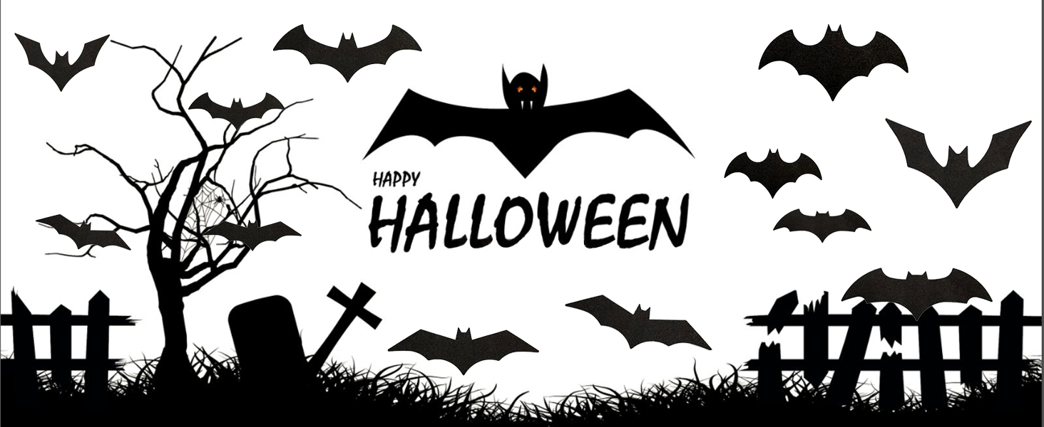 3D Halloween Hanging Bats Decoration