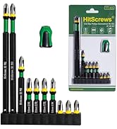 11PCS PH1 PH2 PH3 Mixed Anti Slip Screwdriver Bits Set,New 360° Laser Etched Magnetic Phillips Im...