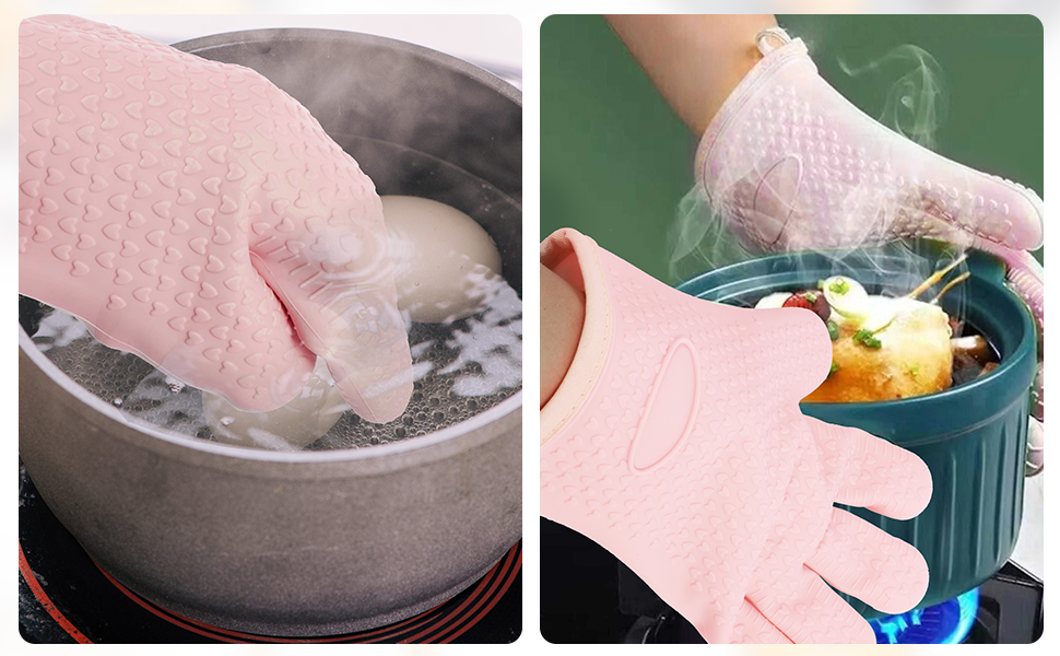 heat resistant silicone mitts