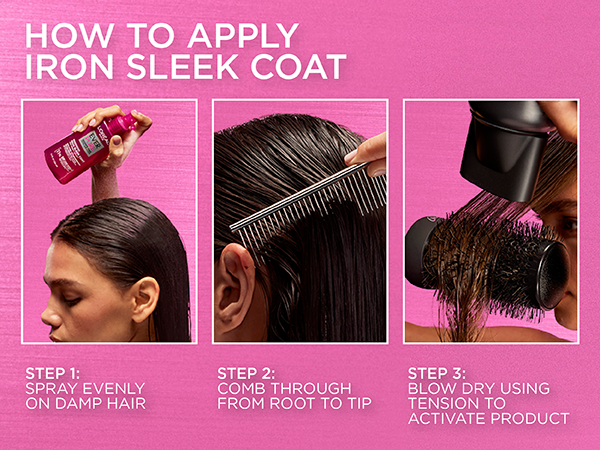 How to Apply Iron Sleek Coat with Heat