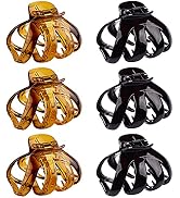 Large Octopus Hair Clips for Thick and All Hair Types, 3.2" Strong Hold Jumbo Hair Jaw Clips for ...