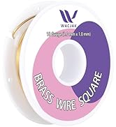 Square Brass Wire 18ga, 30ft – Durable Raw Brass for Crafting and Jewelry