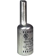 Morris 90985 Offset Solid Pin Terminal Compression Type Connector with 2/0 to Number 1 Wire Range...