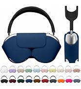 Maxjoy for Apple Airpods Max Smart Case Cover, Soft PU Leather Protective Cover Accessories for A...