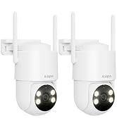Anlapus 2 x C281 3MP 2K Security WiFi Camera Outdoor, 360° Pan/Tilt Wired Security Camera, AI Det...