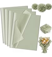 woric 160 Sheets Sage Green Tissue Paper for Gift Bags 20 X 14 Inches Wrapping Tissue Paper Bulk ...