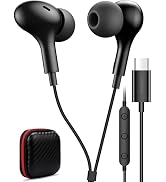USB C Headphone for Samsung S25 FE S24 A16 A17 Wired Earbuds Magnetic in-Ear Type C Earphone with...