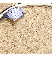 NUPICK 14-20 Mesh Silica Sand for Fire Pit, 20lb Coarse Sand for Fireplaces, Decorative Sand for ...