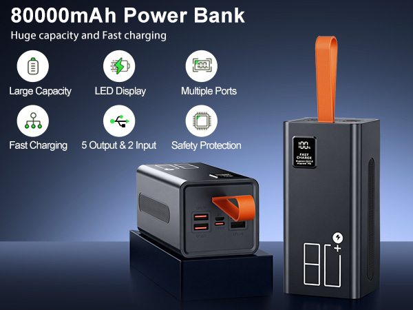 80000mAh power bank