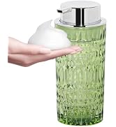 Tonxus Foam Soap Dispenser, Glass Foaming Hand Soap Dispenser with Pump, 14 Oz Bathroom Refillabl...