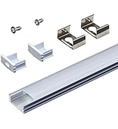 Armacost Lighting 960050 Surface Channel Mount with Diffuser, Aluminum