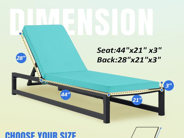 Chaise Lounge Cushion Outdoor