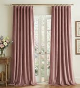 dusty rose curtains