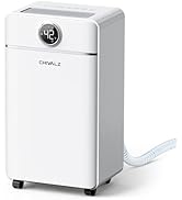 CHIVALZ 1500 Sq.Ft Dehumidifier for Basement with Drain Hose Max 25 Pints, Dehumidifiers for Home...