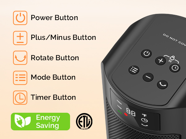 digital space heater