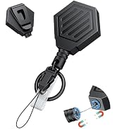 Uniclife Heavy Duty Retractable Keychain with Magnetic Closure Retractable Badge Reel for up to 1...
