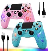 CHENGDAO 2 Pack for PS4 Controller, Wireless Controller for PlayStation 4/Pro/Slim/PC, Adjustable...
