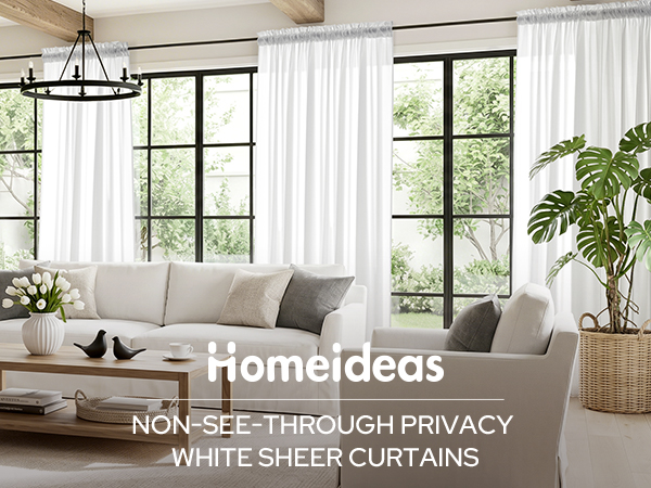White Sheer Curtains