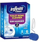 Toilet Bowl Cleaner Rim Hanger, 6 Count Automatic Bowl Toilet Cleaner, Cleans and Freshens Toilet...