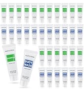 HAIFOTRVA Travel Size Shampoo and Body Wash Bulk Pack of 100,Individually Wrapped 30ml/1 fl oz Sm...