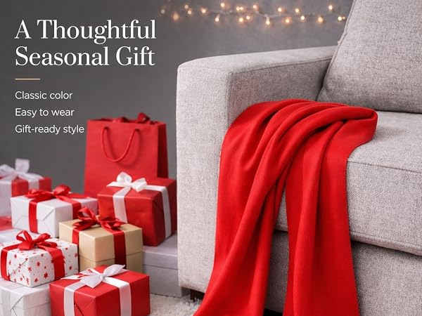 red scarf for men and women