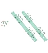 Craftelier - Kit of 2 6-Ring File Mechanisms for 9,5 x 17 cm Sleeves + 8 Brads for Albums, Planne...