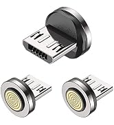 Aripps 9Pin Micro USB Magnetic Adapter(3 Pack), Magnetic Fast Charging Cable Tips for Android Dev...