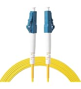 KeepFly Fiber Single Mode Simplex Fiber Optic Cable 1m/3ft,OS2 LC to LC Fiber Patch Cable,10G SMF...