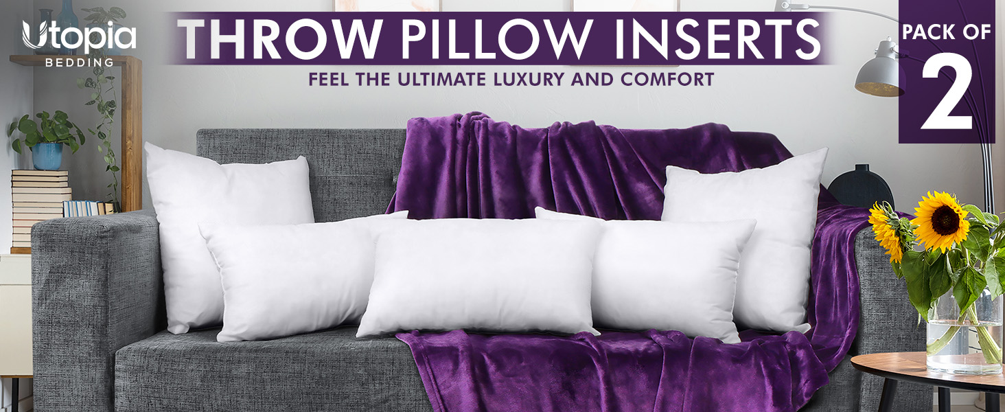 18 x 18 pillow insert, 12x12 pillow inserts, utopia pillows 14 x 14, square pillow inserts 14x14