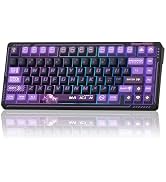LINGBAO K75 Wireless Mechanical Keyboard, 75% Anime Gaming Keyboard with 10000mAh Battery, Hot-Sw...