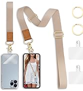 Yonlevres Phone Lanyard Crossbody Strap, Cell Phone Lanyards for around the Neck Wristlet Wrist S...