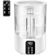 VIVOSUN 4L Air Humidifier, 2-in-1 Top Fill Cool & Warm Mist Humidifier, Indoor Ultrasonic Humidif...