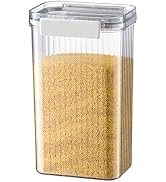 auons Food Containers with Lids, Clear Food Storage Jars, Pantry Organizer and Storage, Plastic K...